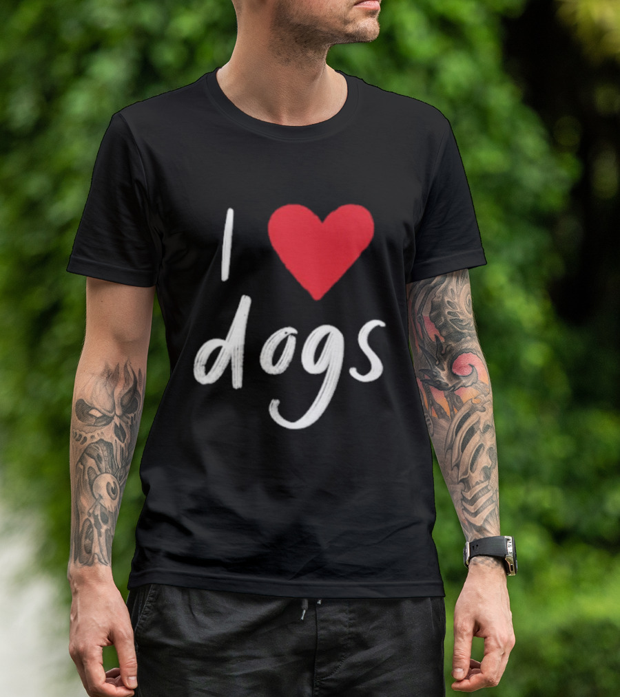 We Rate Dogs I Heart Dogs Love Canine T-Shirt