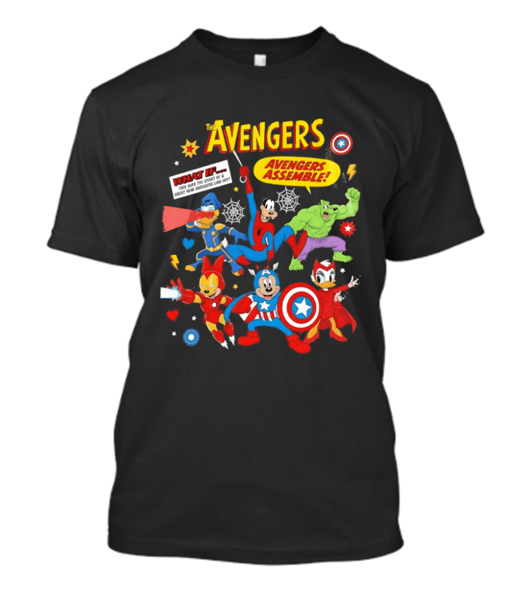 Marvel Avengers Assemble Mickey And Friends Comic Book Superheroes What If T-Shirt