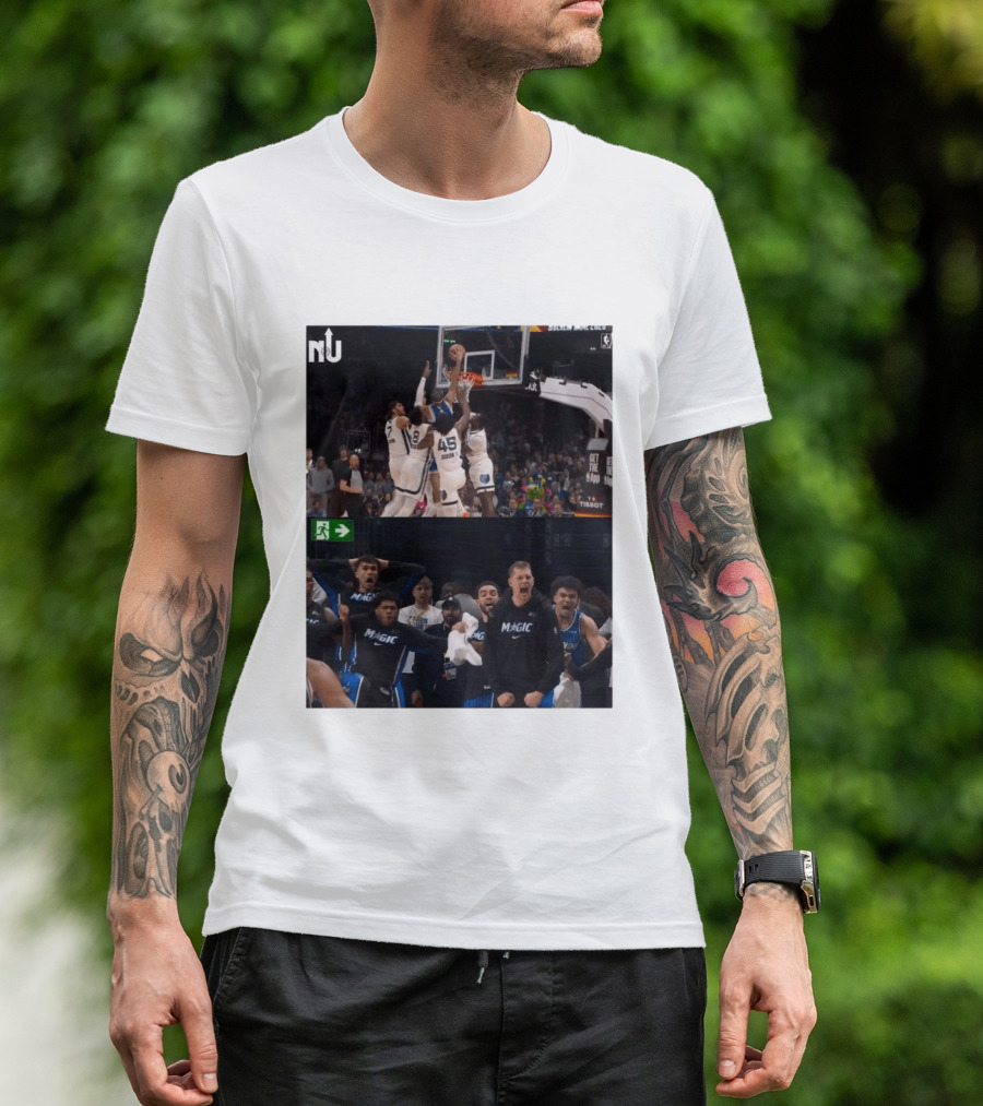 Anthony Black Dunk Against Memphis Grizzlies Magic Reaction T-Shirt