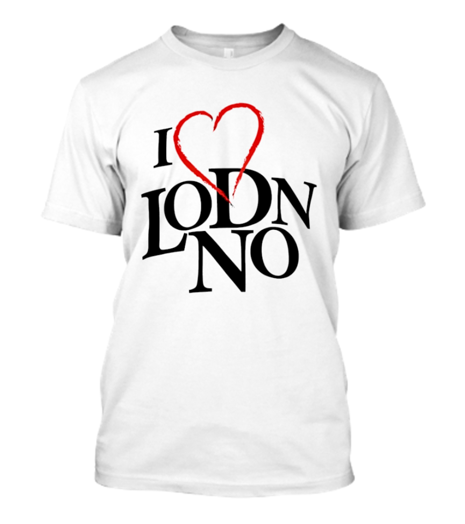 Unique I Love Lodon Style Text With Heart T-Shirt