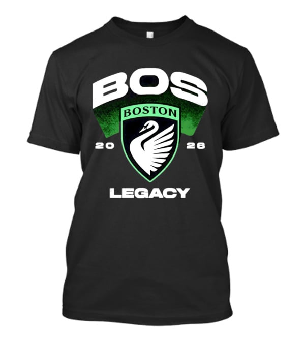 Boston Legacy FC BOS Swan Emblem 2026 T-Shirt