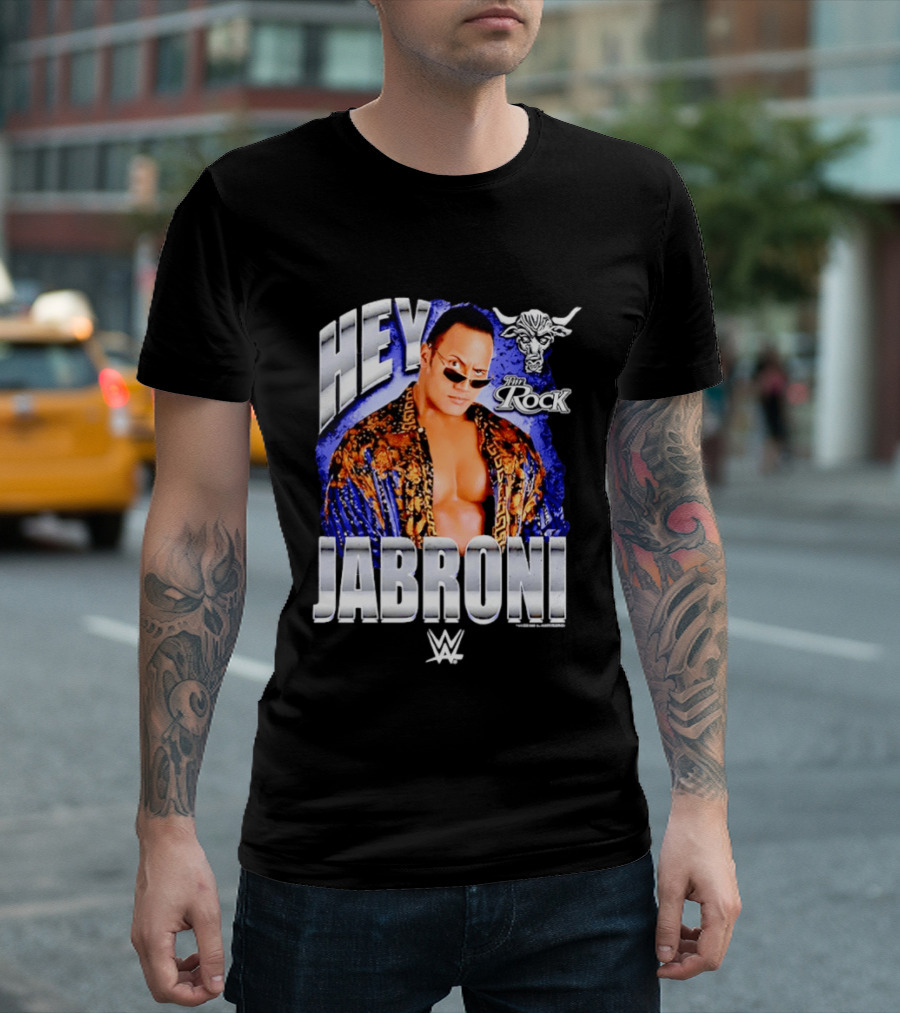 Dwayne Johnson Hey Jabroni The Rock WWE Brahma Bull T-Shirt
