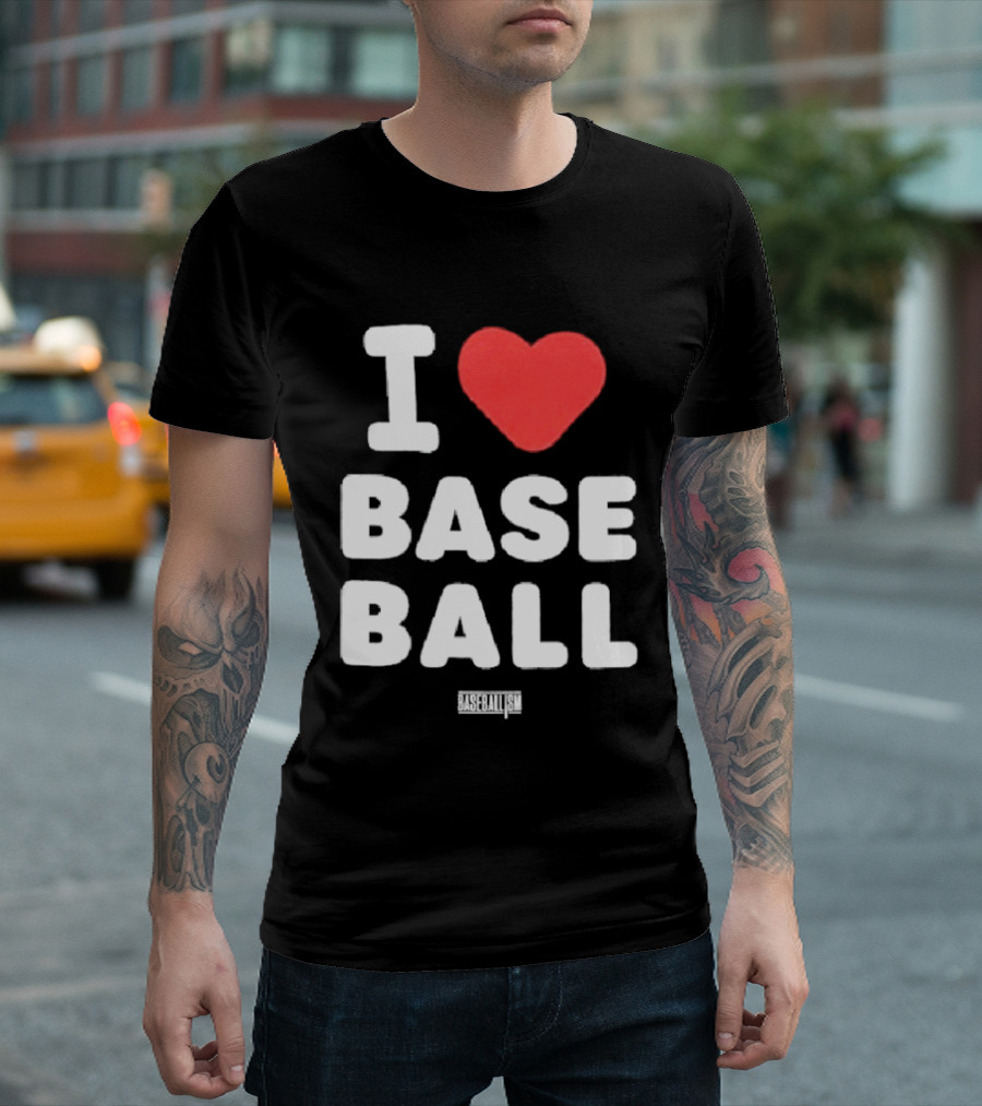 I Heart Baseball Classic Sports Fan T-Shirt