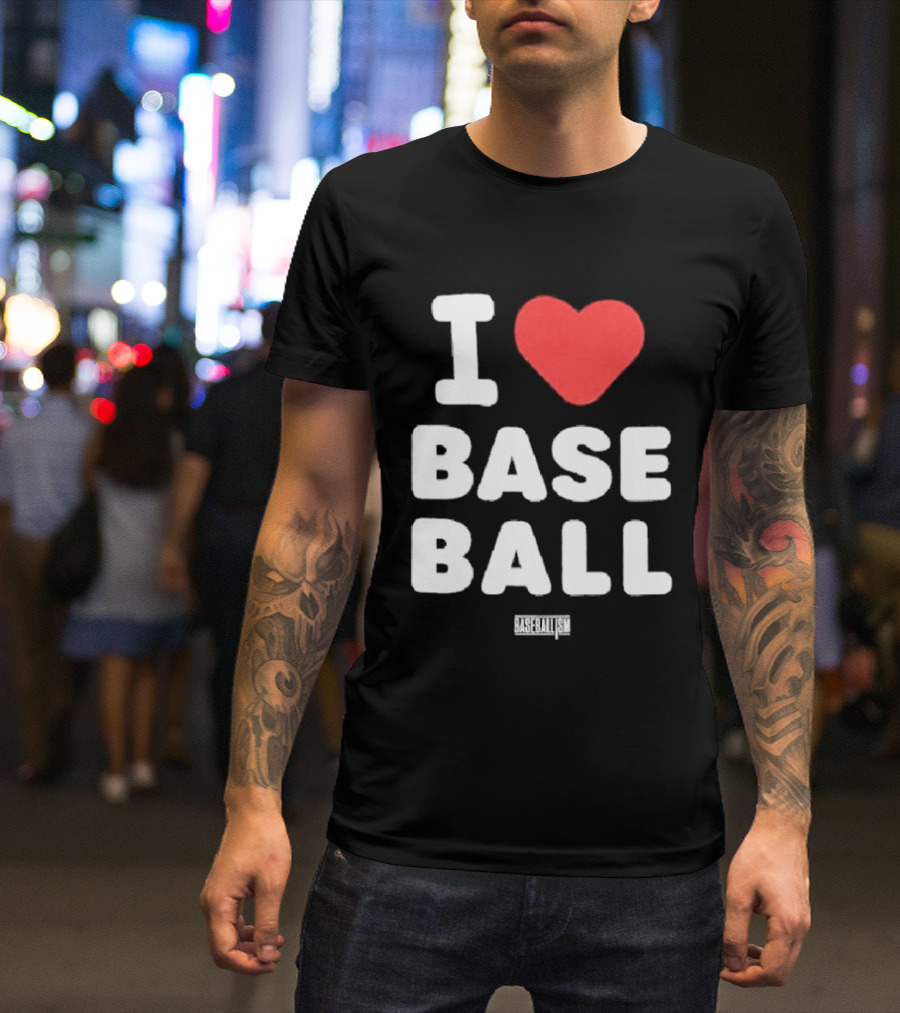 I Heart Baseball Classic Sports Fan T-Shirt