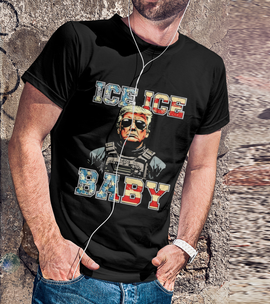Ice Ice Baby Donald Trump America Sunglasses Vest T-Shirt
