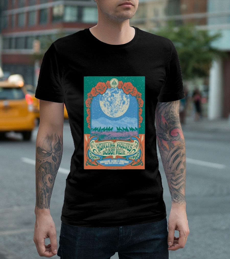 Grahame Lesh And Friends Howling Wolves Tribute To Bobby Weir San Francisco Jan 17 2026 T-Shirt