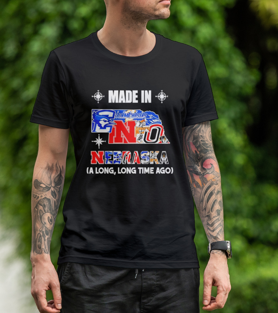 Made In Nebraska Long Time Ago College Sports State T-Shirt