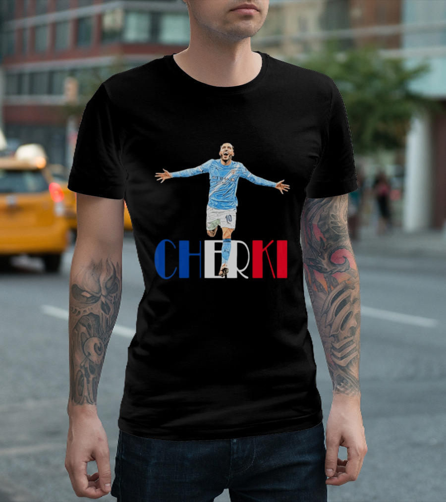 Rayan Cherki 10 Manchester City Etihad Airways T-Shirt
