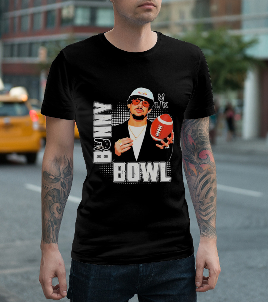 Bad Bunny Team Benito Super Bowl LIX Football Fun Wear T-Shirt