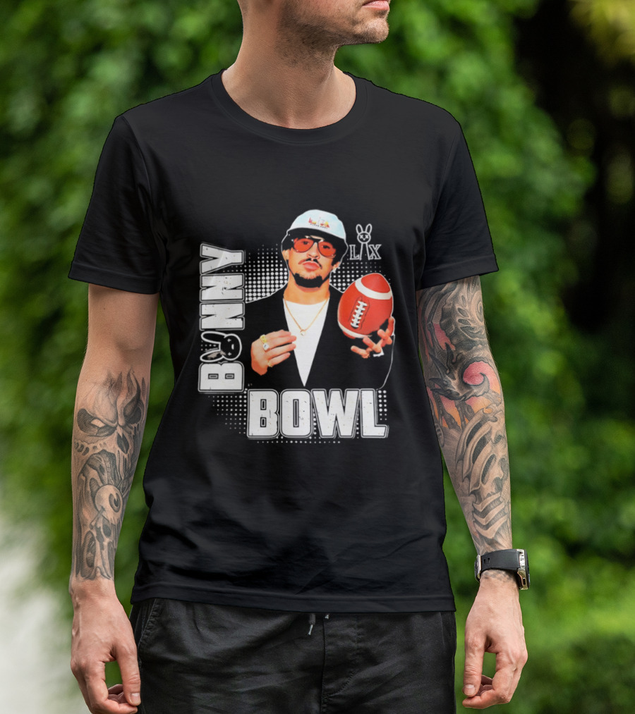 Bad Bunny Team Benito Super Bowl LIX Football Fun Wear T-Shirt