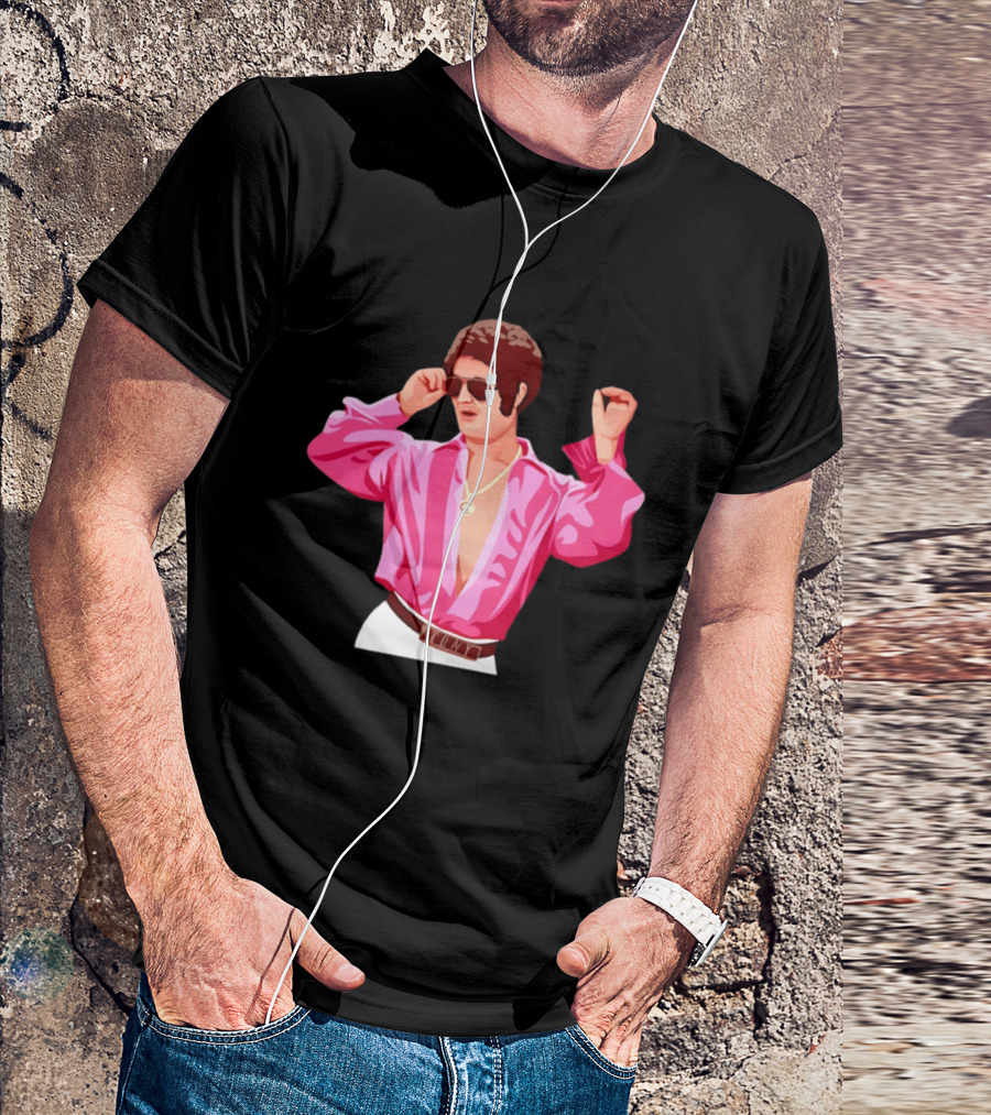 Tony Angelino Cartoon Parody Pink Sunglasses Iconic Look T-Shirt
