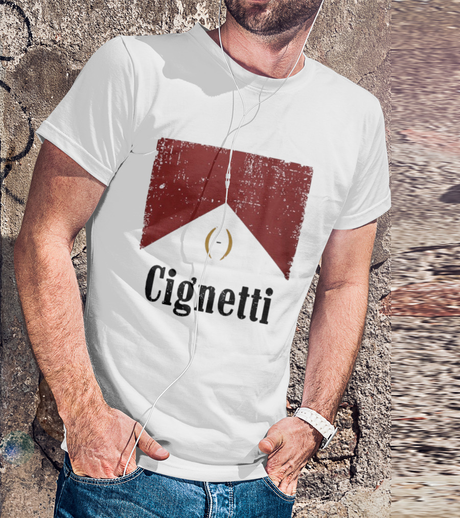 Cignetti Indiana Hoosiers Vintage Red Banner T-Shirt