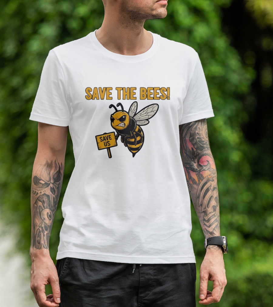 Grumpy Bee Save The Bees Save Us T-Shirt