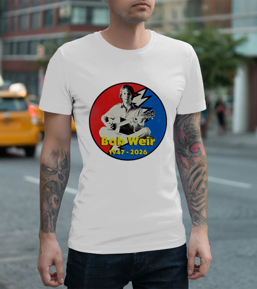 Bob Weir 1947 2026 Grateful Dead Lightning Bolt T-Shirt