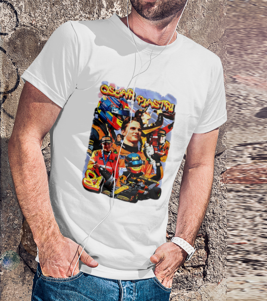 Oscar Piastri Racing Suit Victory Celebration Fan Merchandise T-Shirt