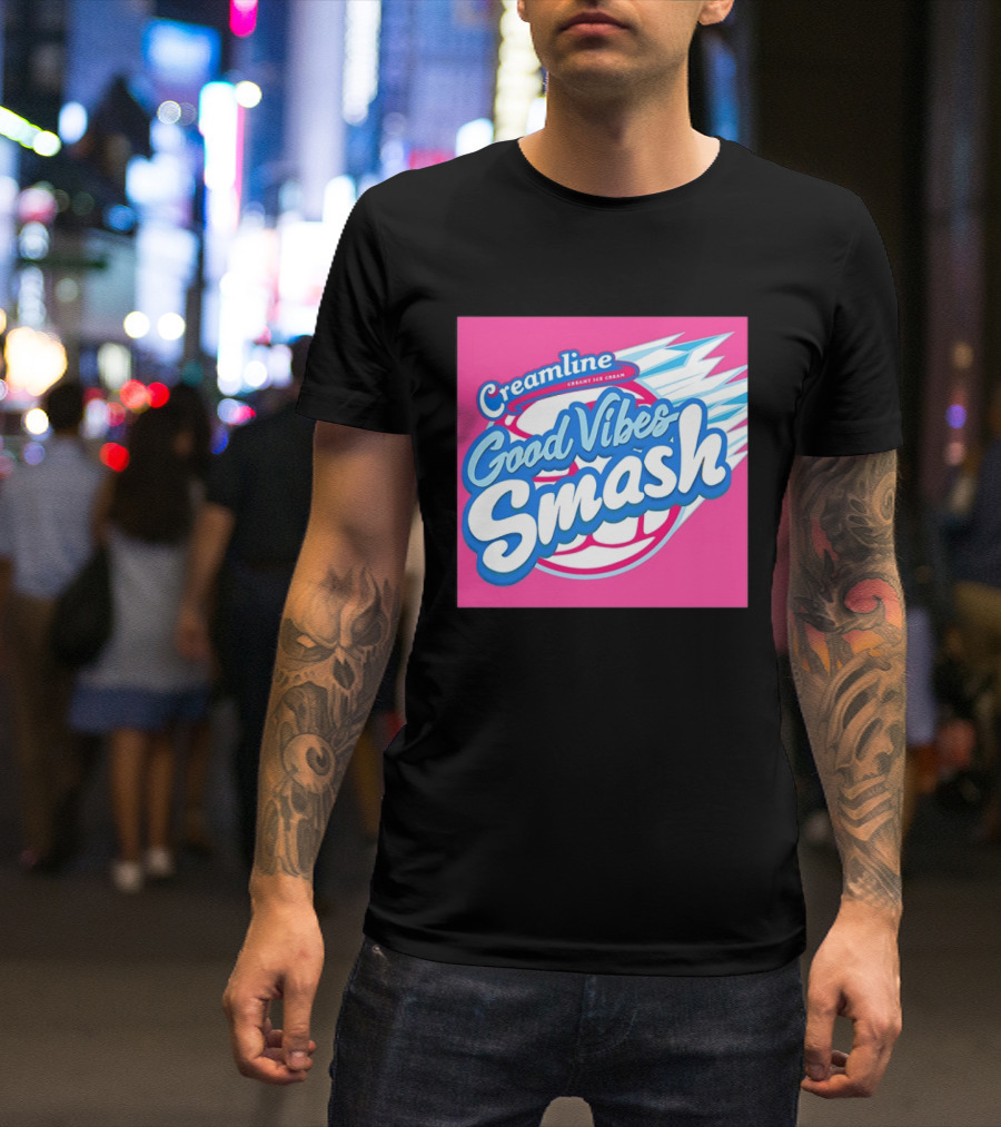 Creamline Good Vibes Smash Creamy Ice Cream Burst T-Shirt