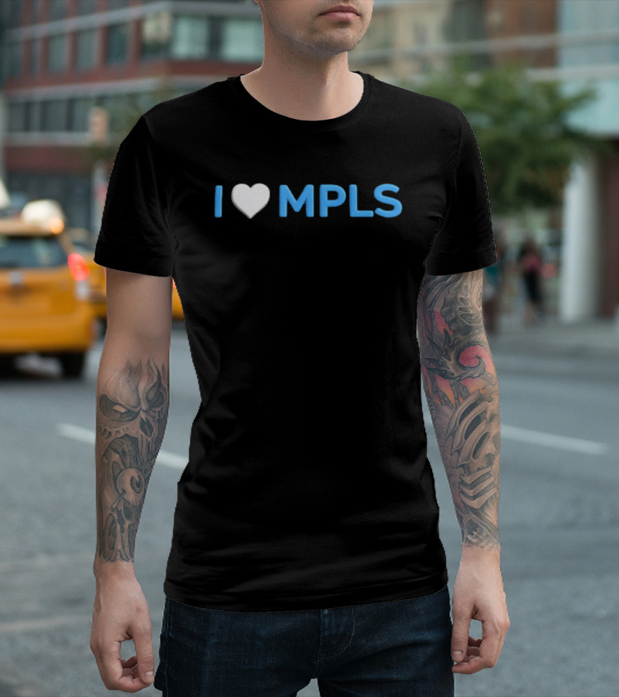 I Love MPLS Heart Minneapolis T-Shirt
