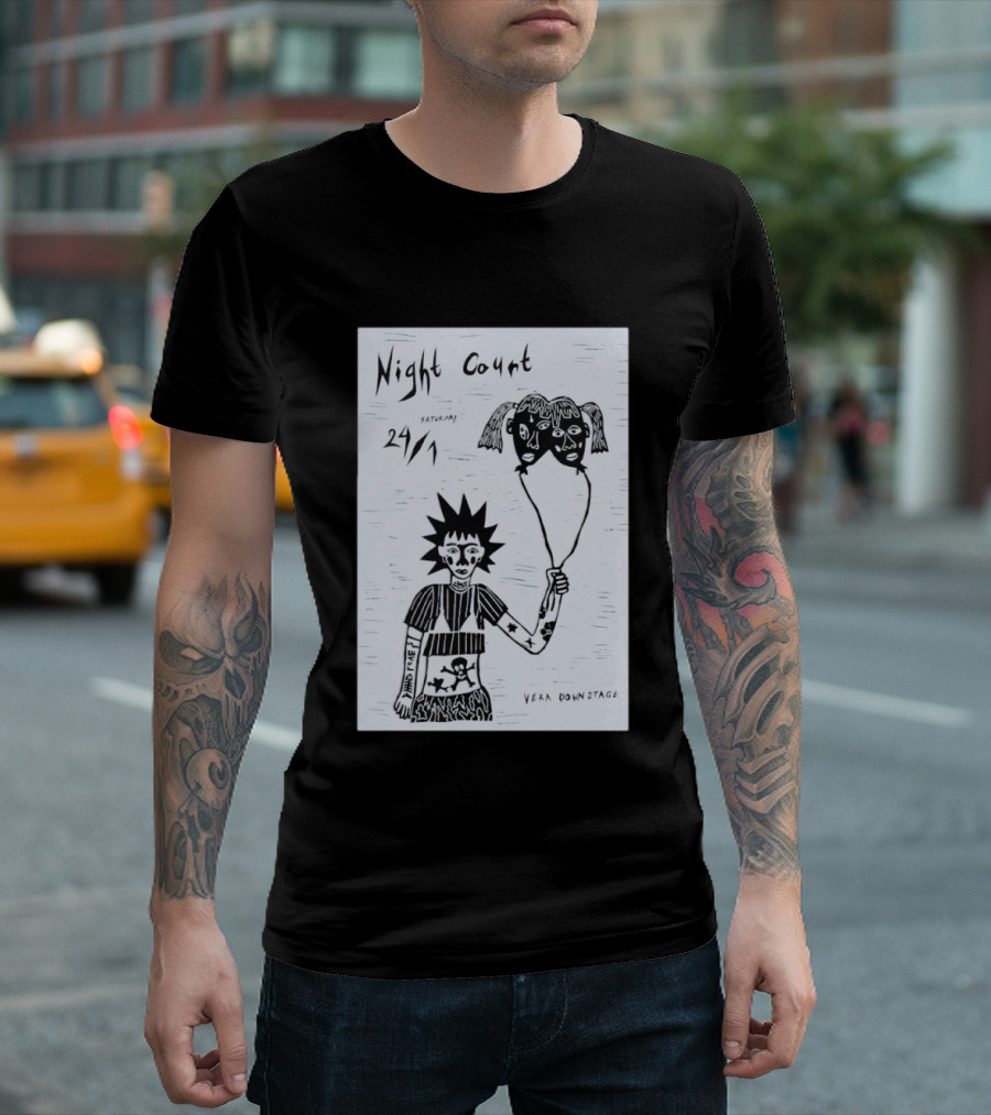 Night Court January 24 Vera Downstage Groningen NL Punk T-Shirt