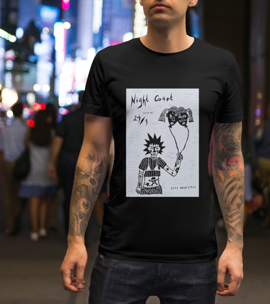 Night Court January 24 Vera Downstage Groningen NL Punk T-Shirt