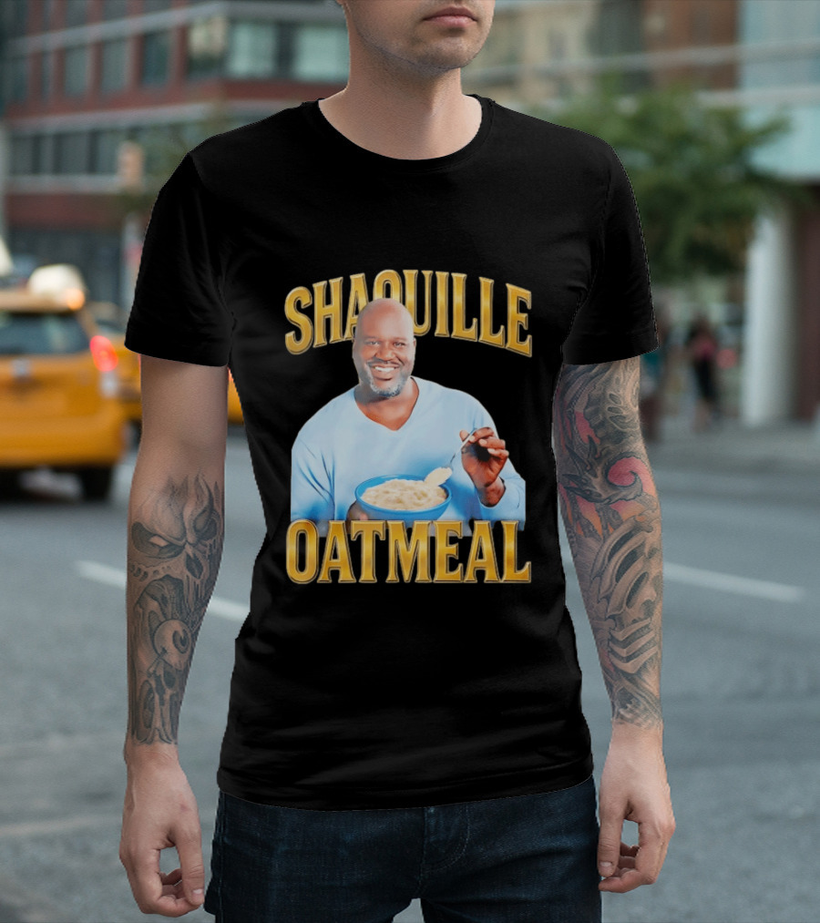 SHAQUILLE OATMEAL Shaq O'Neal Breakfast Cereal Humor T-Shirt