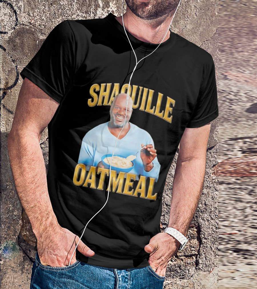 SHAQUILLE OATMEAL Shaq O'Neal Breakfast Cereal Humor T-Shirt