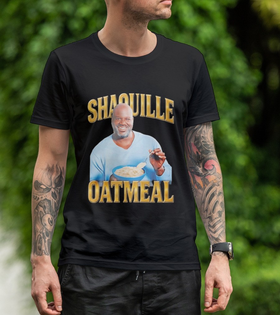 SHAQUILLE OATMEAL Shaq O'Neal Breakfast Cereal Humor T-Shirt