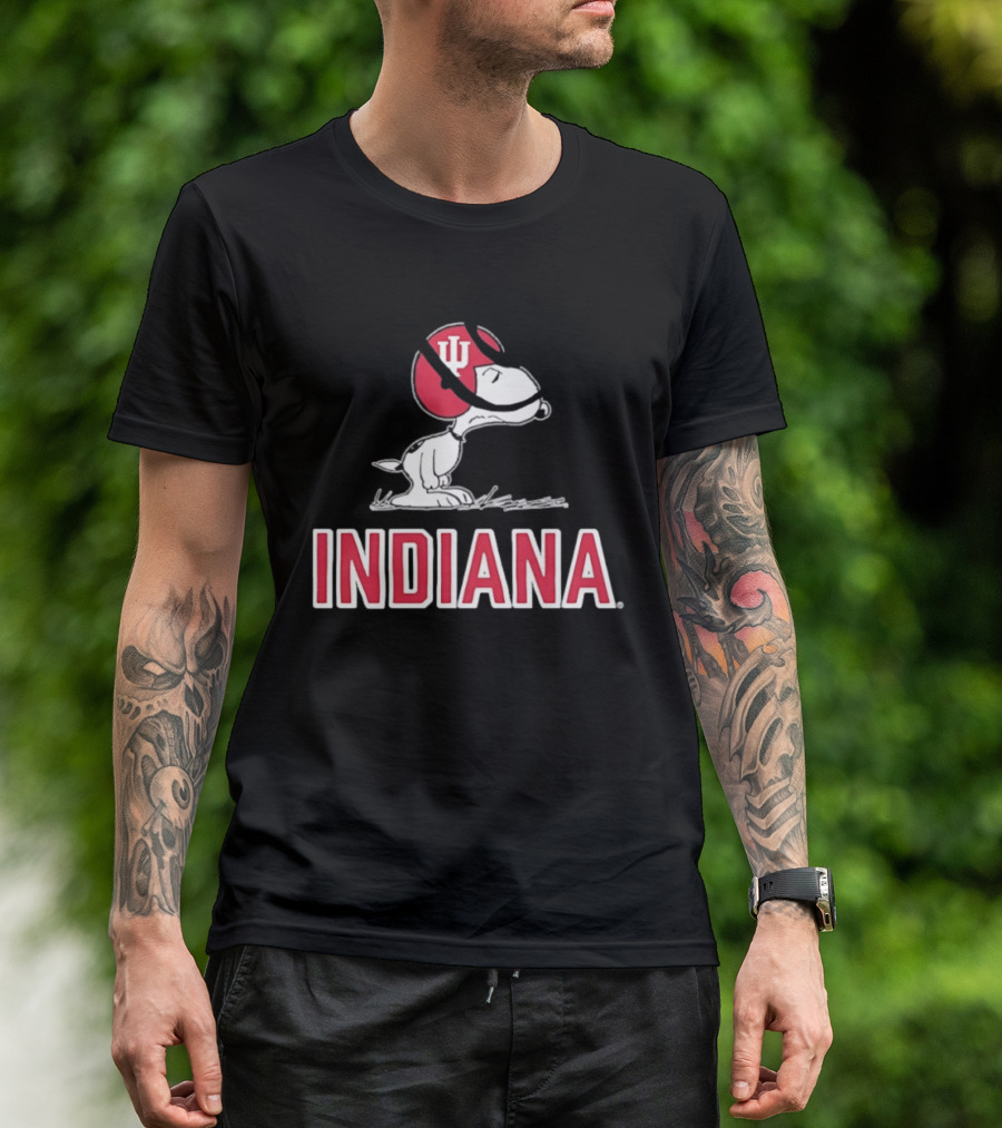 Snoopy Indiana Hoosiers Football Peanuts IU T-Shirt