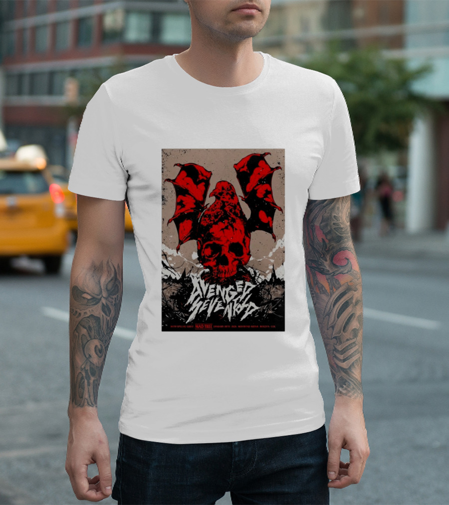Avenged Sevenfold January 20 2026 Bogota Movistar Arena Mad Tree Special Guest T-Shirt