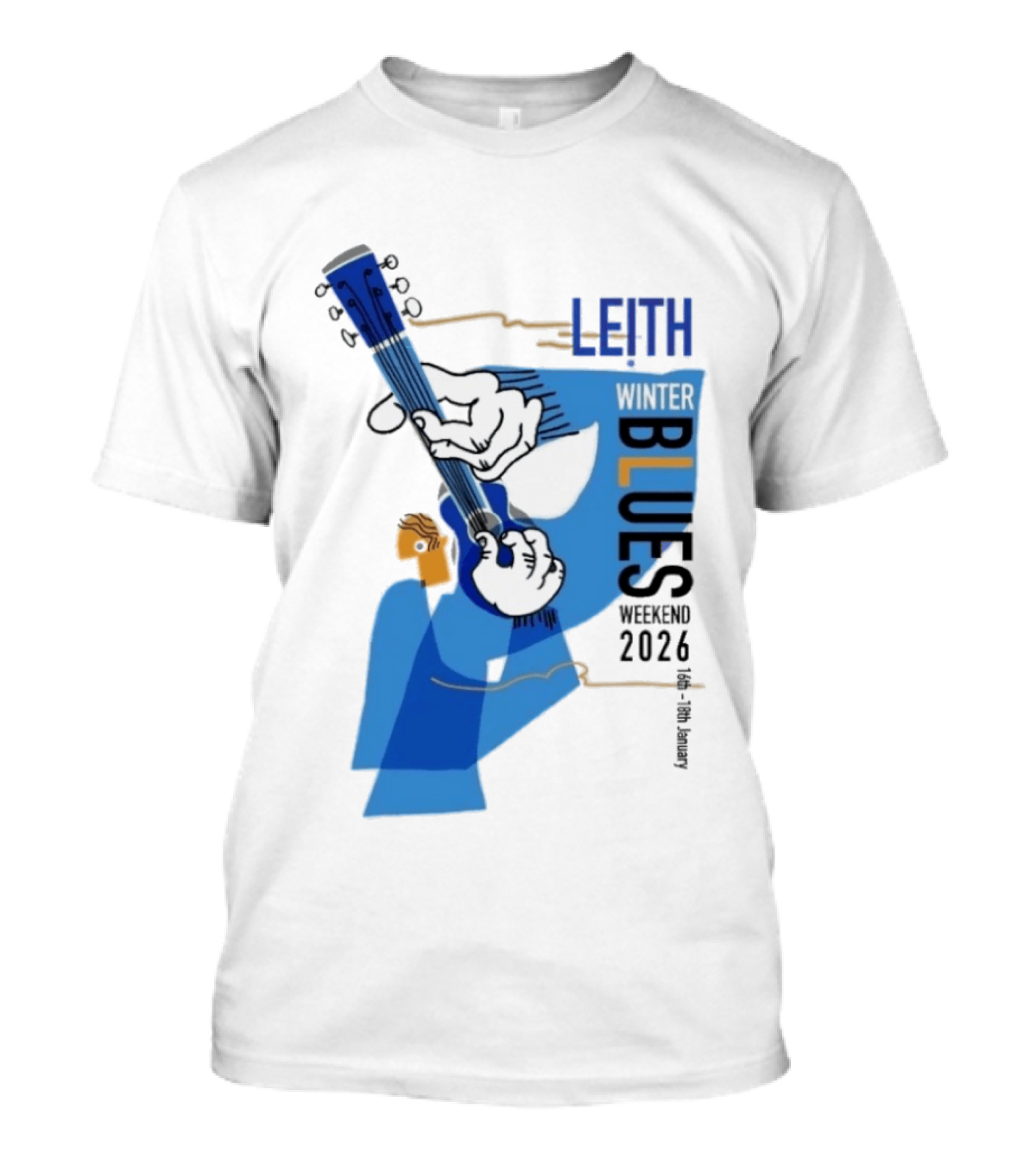 Leith Winter Blues Weekend 2026 Guitar Festival T-Shirt