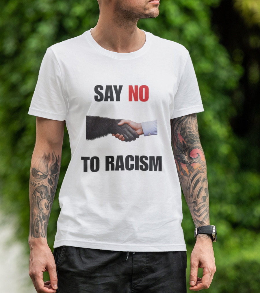 Say No To Racism Handshake Campaign T-Shirt