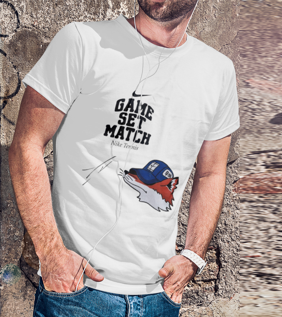 Nike Tennis Game Set Match Fox T-Shirt