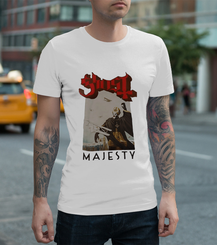 Ghost Papa Emeritus Planes Majesty T-Shirt
