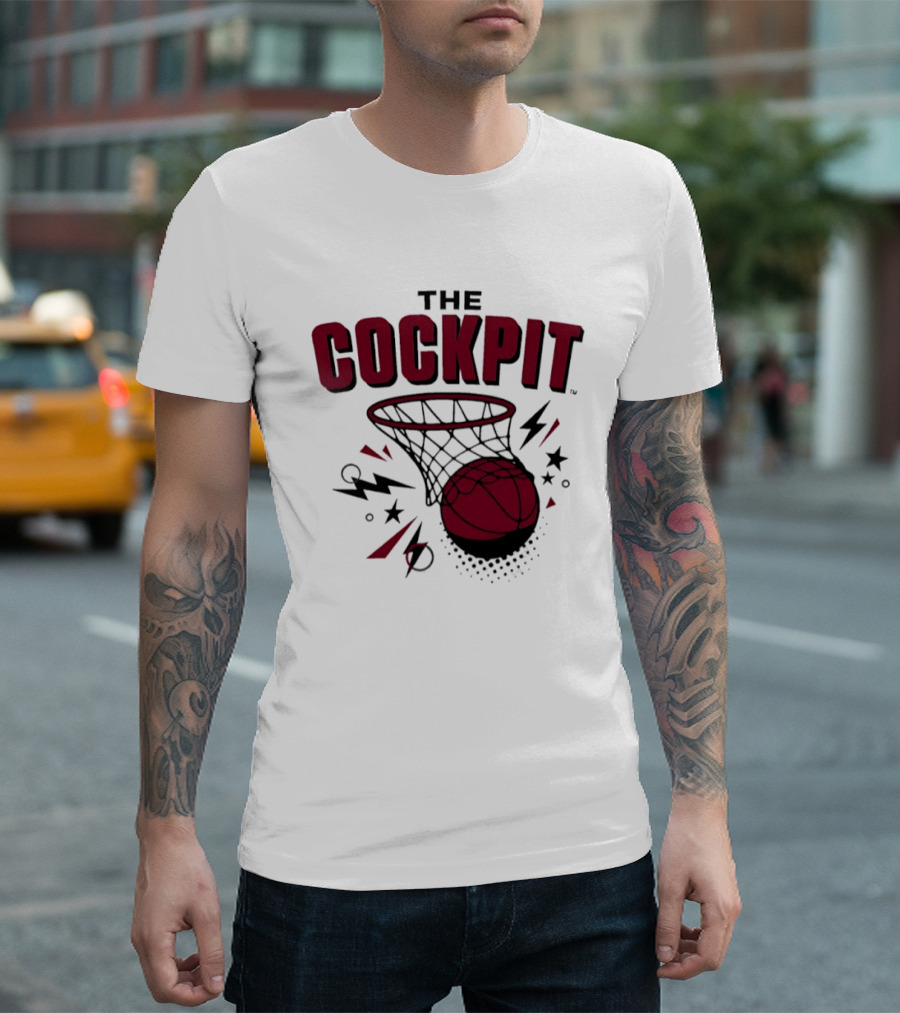 The Cockpit South Carolina Gamecocks Basketball Hoop Thunder T-Shirt