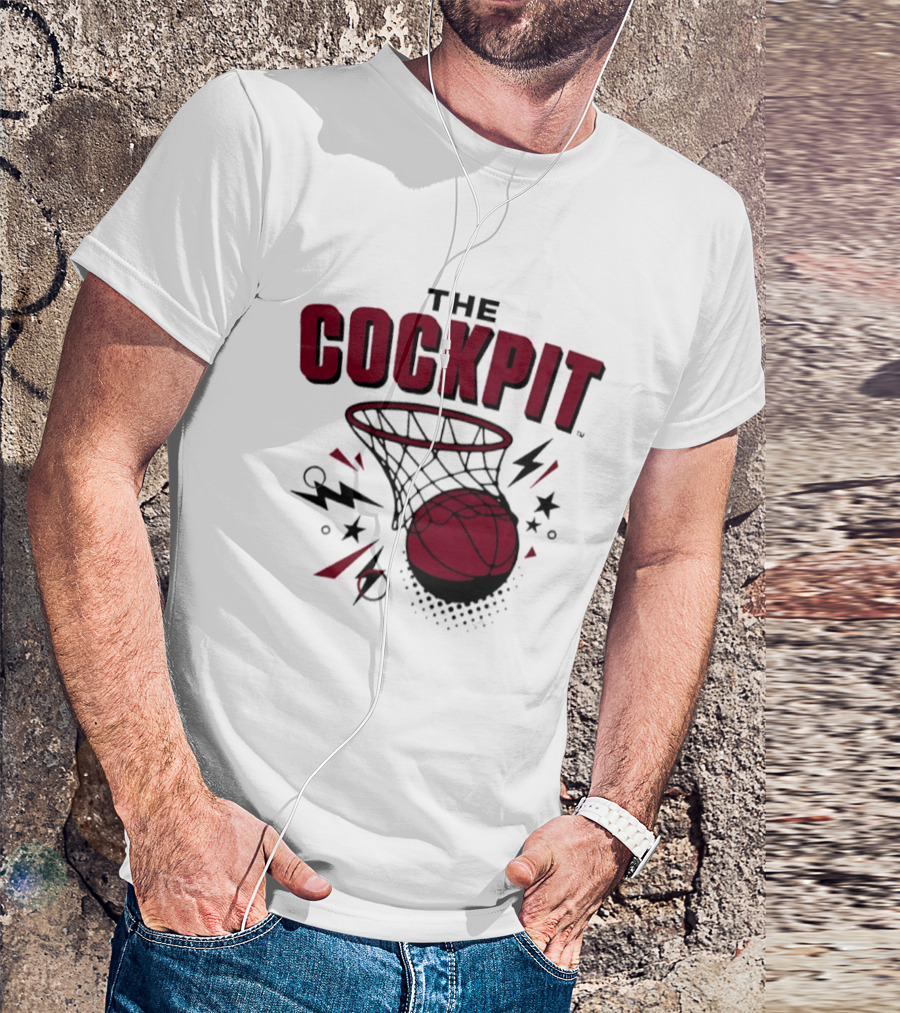 The Cockpit South Carolina Gamecocks Basketball Hoop Thunder T-Shirt