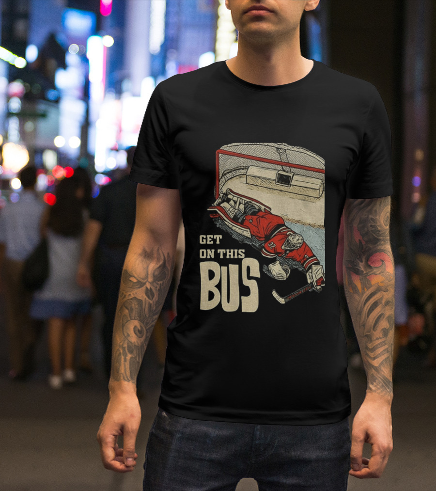Brandon Bussi Carolina Hurricanes Get On This Bus NHL T-Shirt