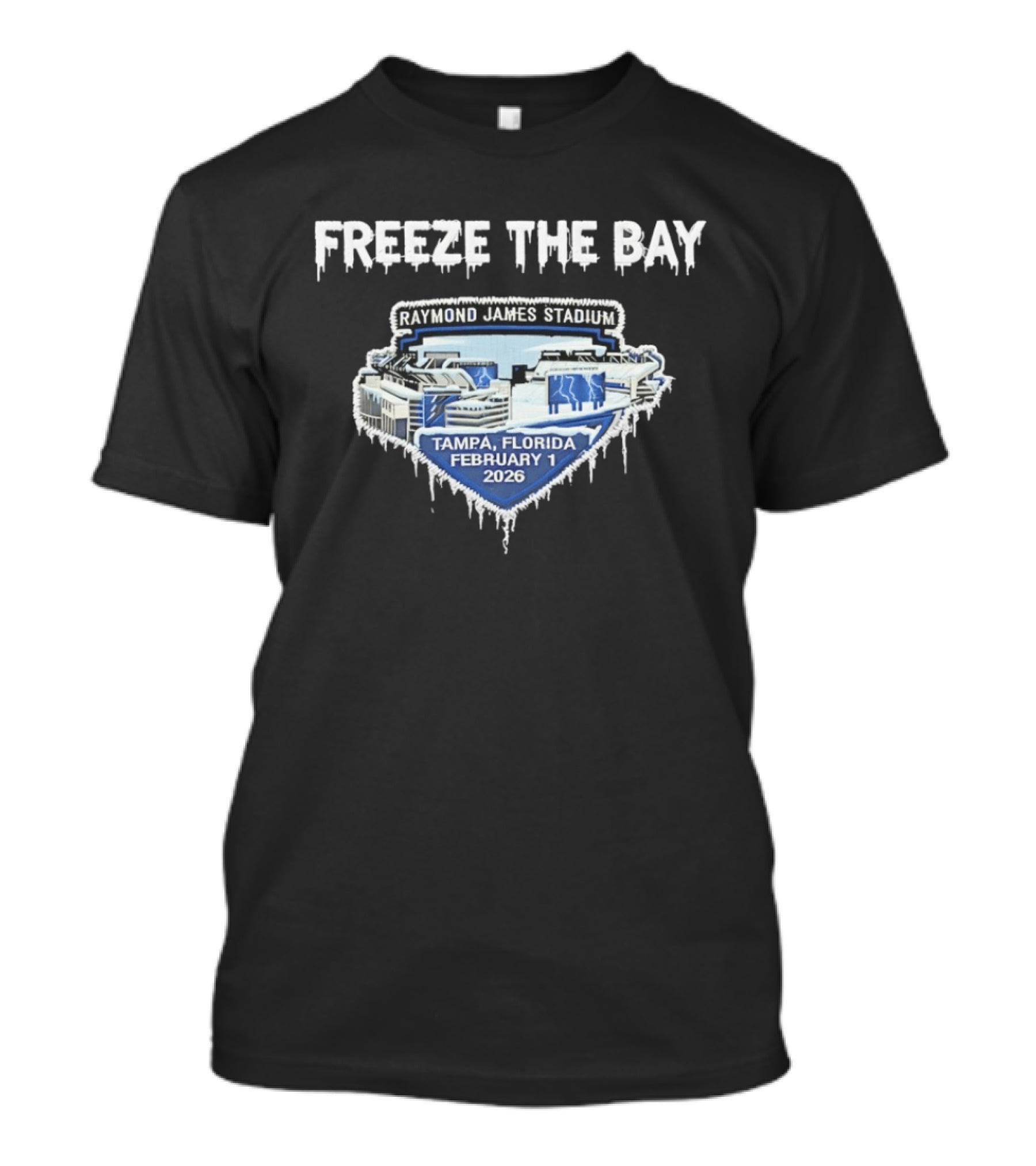 Freeze The Bay Raymond James Stadium Tampa February 1 2026 T-Shirt