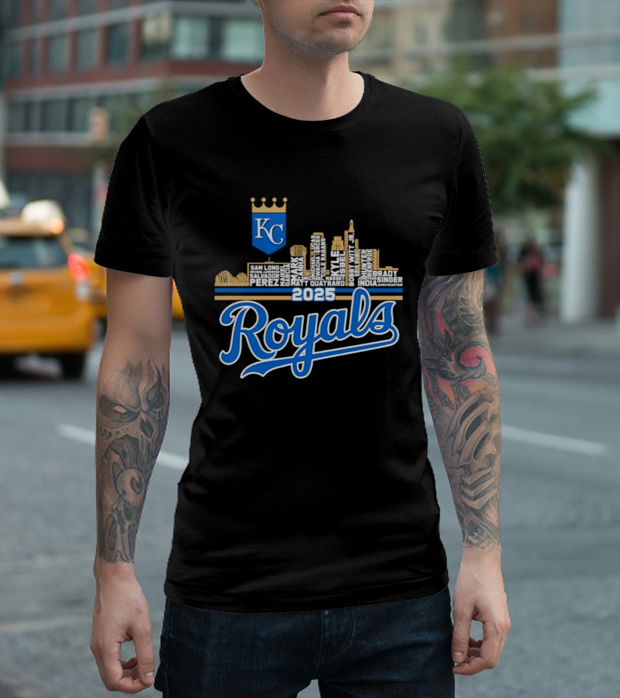Kansas City Royals 2025 KC Skyline Royals T-Shirt