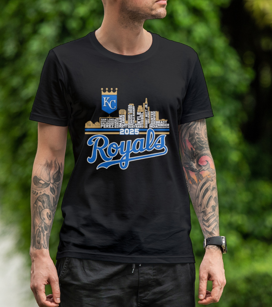 Kansas City Royals 2025 KC Skyline Royals T-Shirt