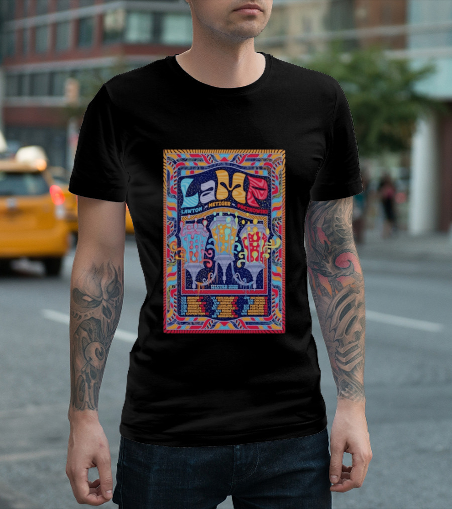 LAMP Lawton Metzger Paczkowski Feb 26 2026 Amherst MA Vibrant Psychedelic T-Shirt