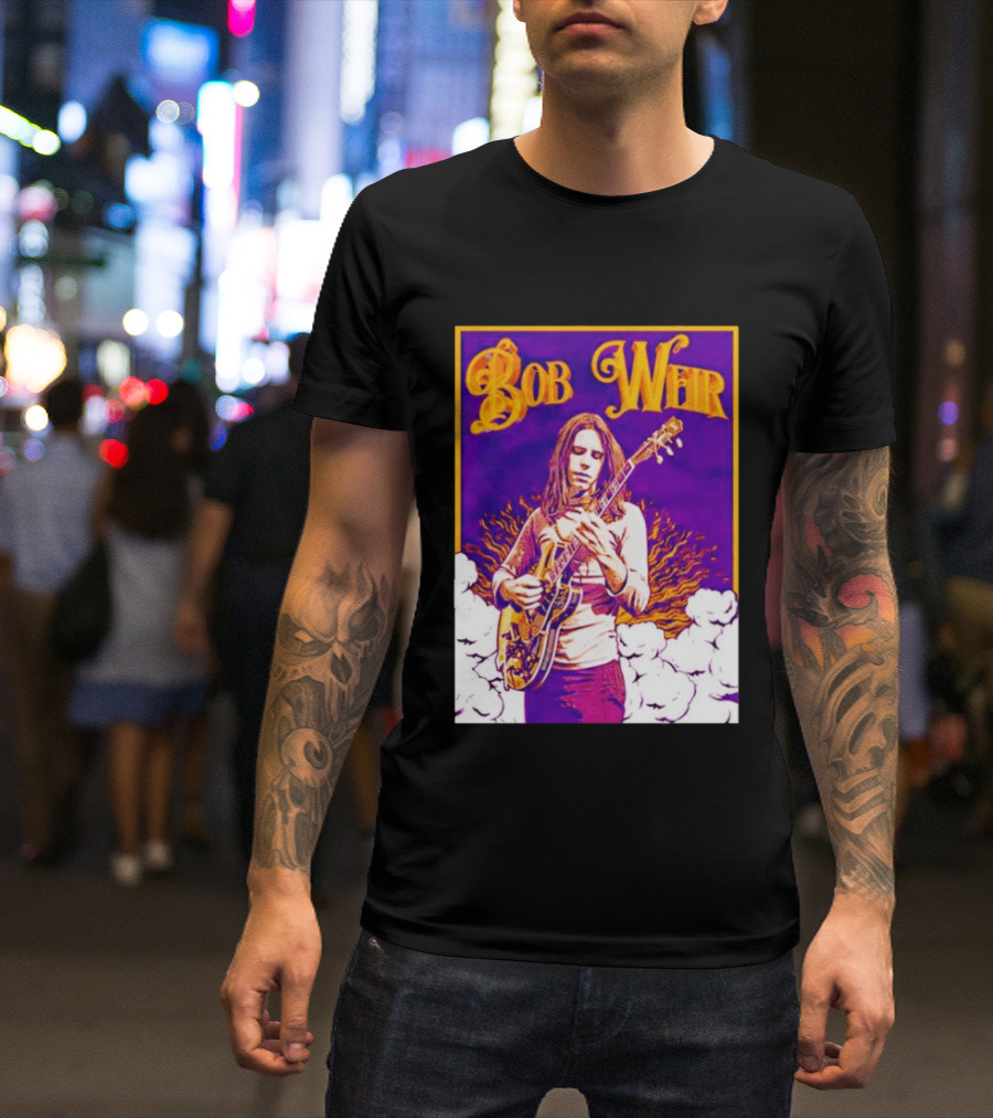 Bob Weir 1947 2026 Psychedelic Tribute Art With Guitar T-Shirt