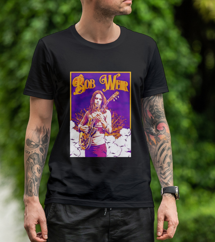 Bob Weir 1947 2026 Psychedelic Tribute Art With Guitar T-Shirt