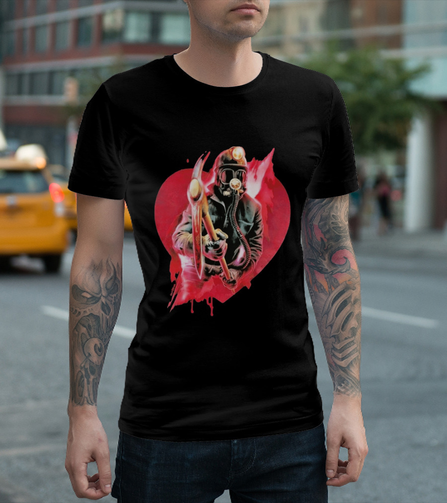 My Bloody Valentine 45th Anniversary Miner Heart T-Shirt