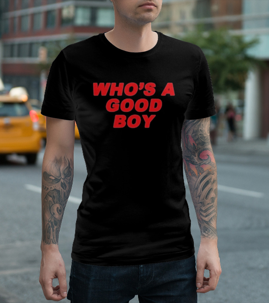 Paigey Who's A Good Boy Red T-Shirt