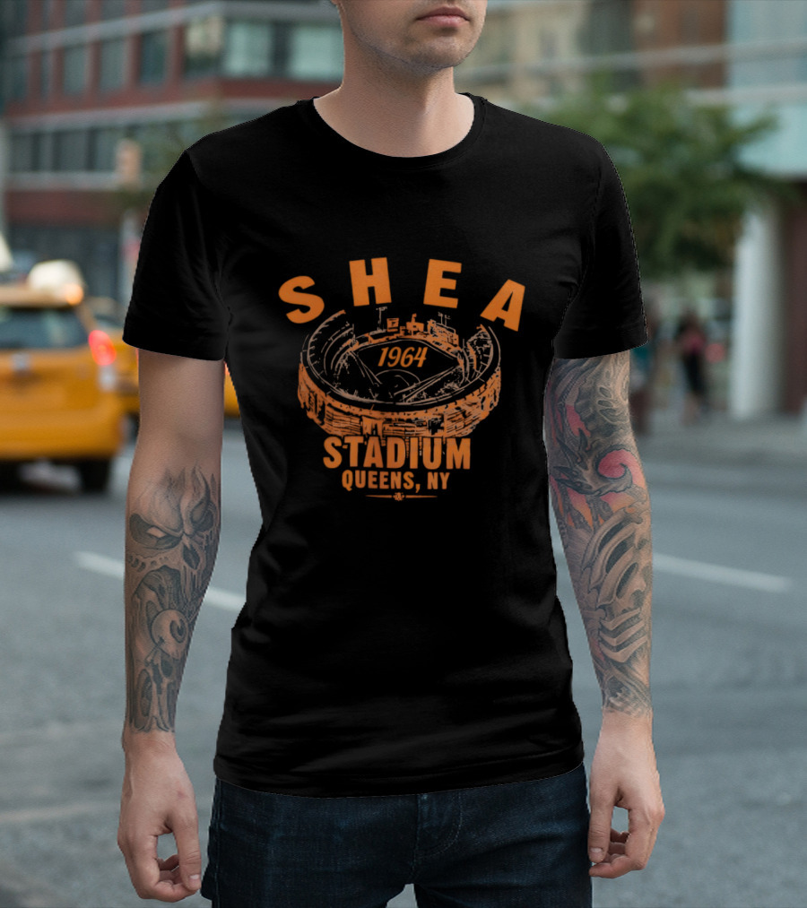 Shea 1964 Stadium Queens NY Baseball Heritage T-Shirt