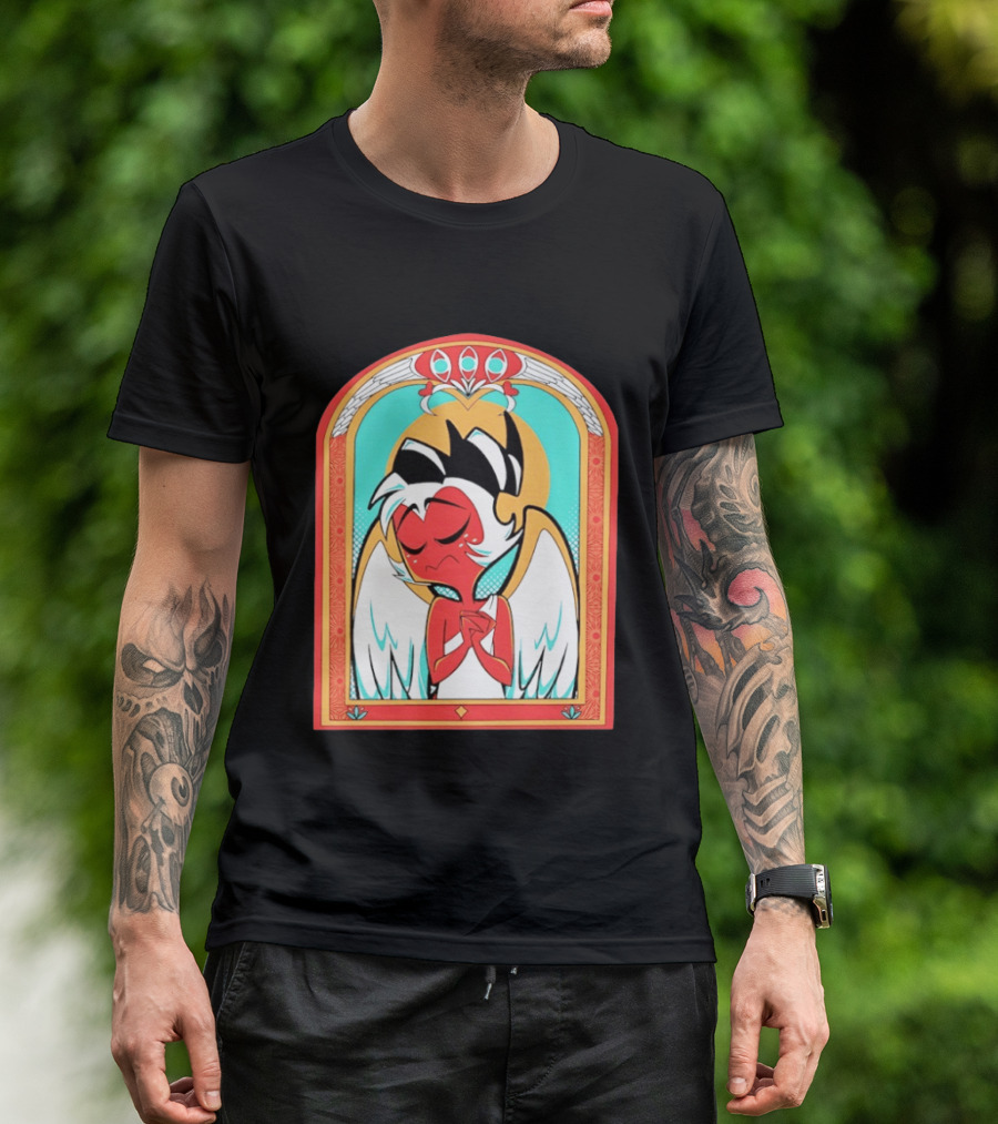 Helluva Boss Saint Fuckass Angel Character Image T-Shirt