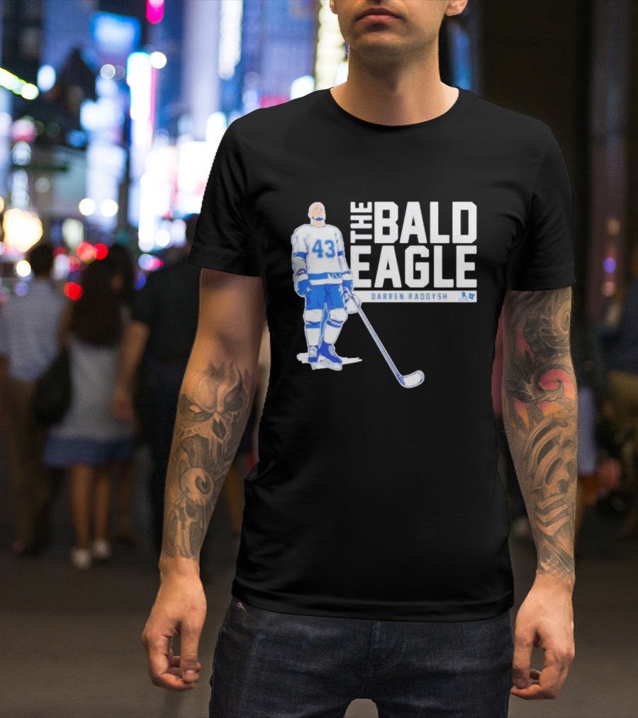 Darren Raddysh The Bald Eagle Number 43 Hockey Player T-Shirt