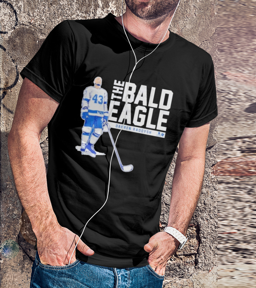 Darren Raddysh The Bald Eagle Number 43 Hockey Player T-Shirt