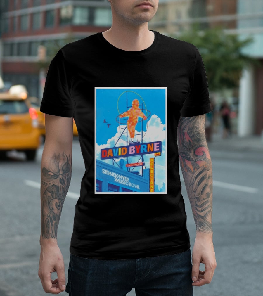 David Byrne Live Melbourne Sidney Myer Music Bowl January 22 2026 T-Shirt