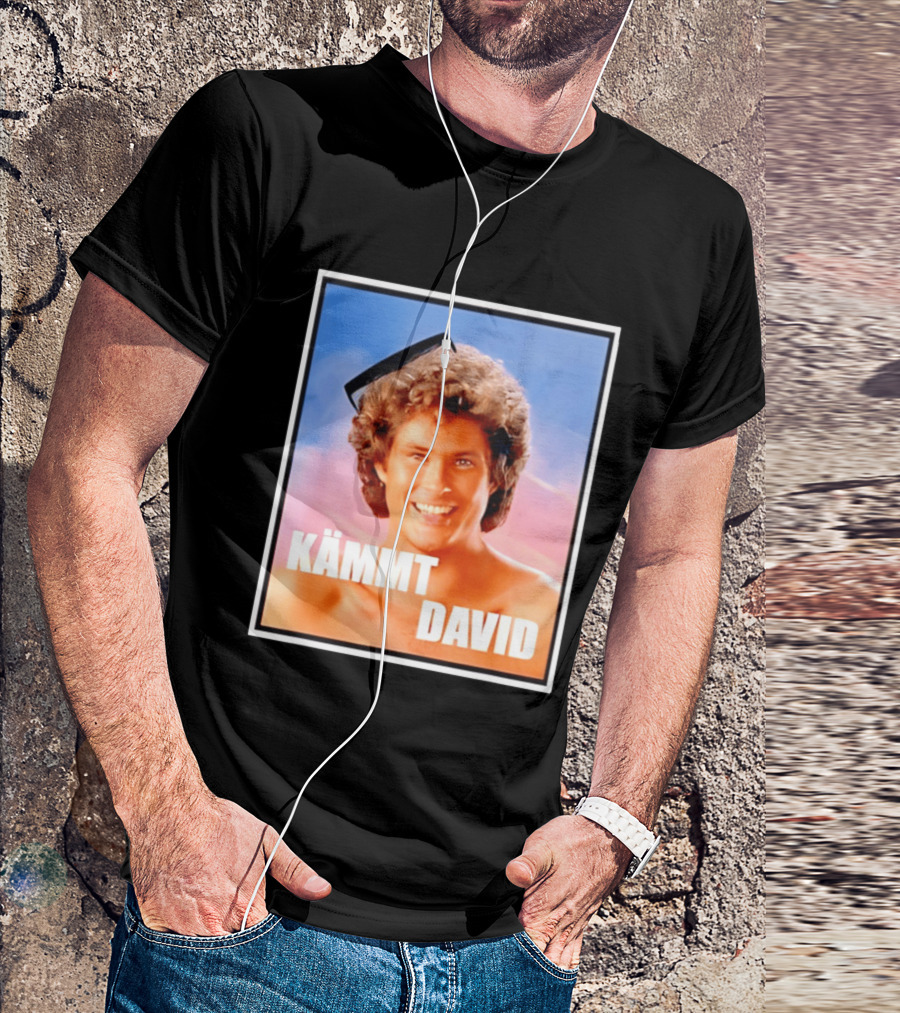 Kämmt David Lustiger Satire Spruch Retro Filmstar Kamm T-Shirt