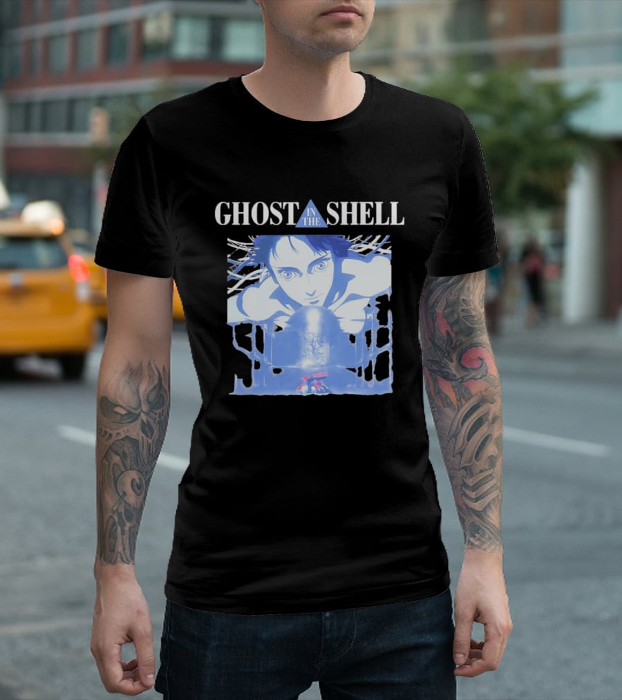 Ghost In The Shell Puppet Master Anime Character And Title T-Shirt